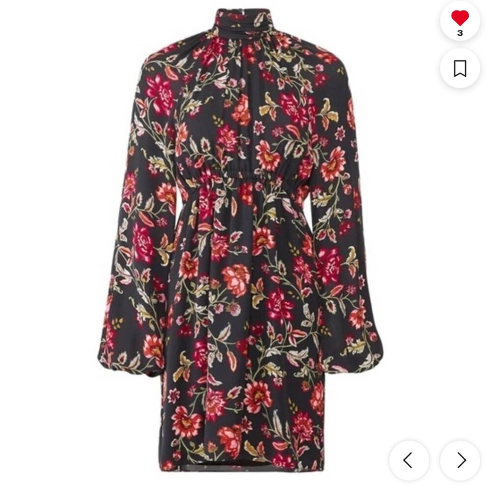 A.L.C Women's Black and Pink Dress